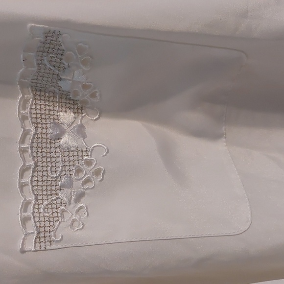 Vintage white long‎ sleeved blouse - Picture 3 of 6